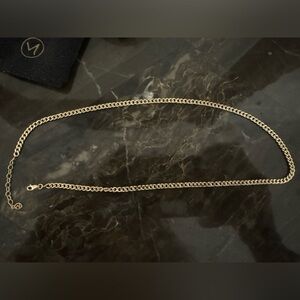 Mejuri 14-15 inch 14ct solid gold curb chain necklace